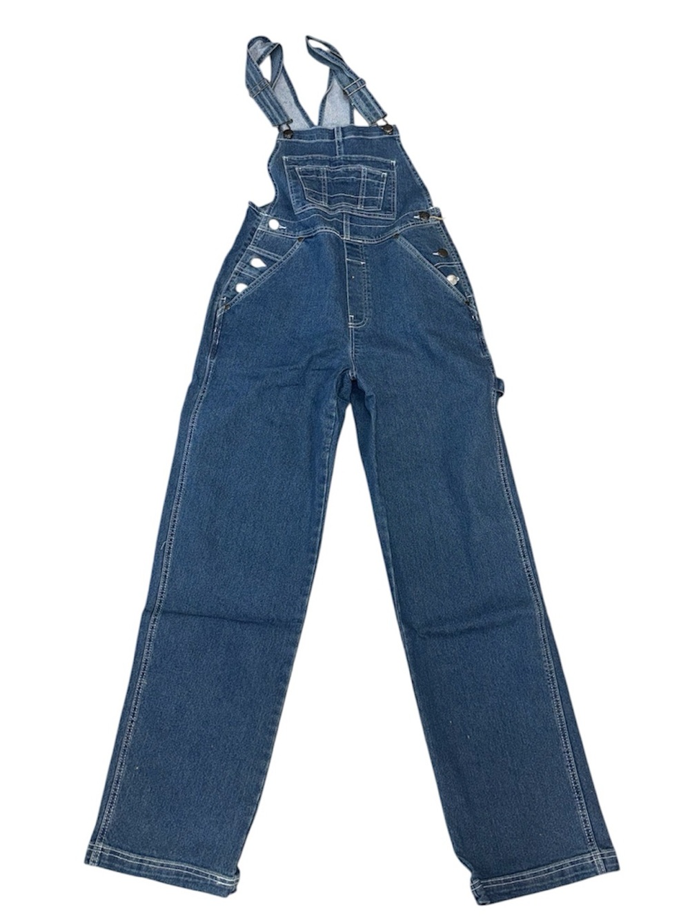 Hybrid & company Womens Dark Blue Denim Overalls